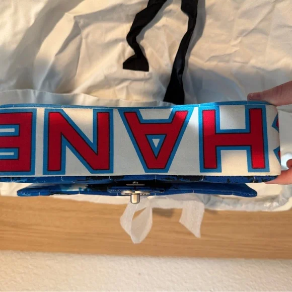 SOLD Chanel Vintage Surfline Flap Bag - Picture 15 of 15